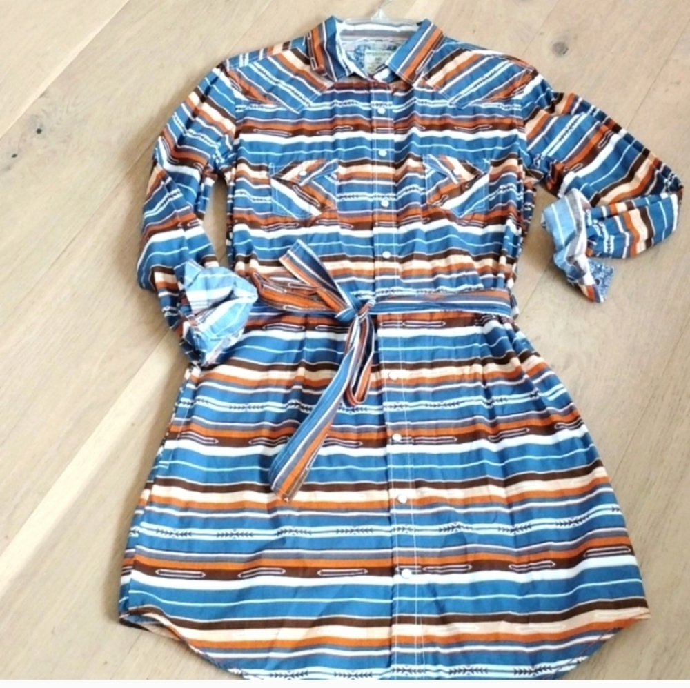 Panhandle Rough StockWestern pearl snap shirt dress